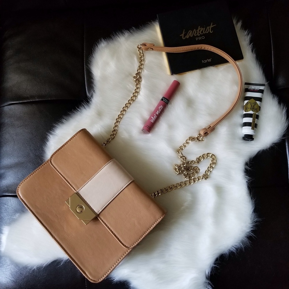 Beige/tan cross body